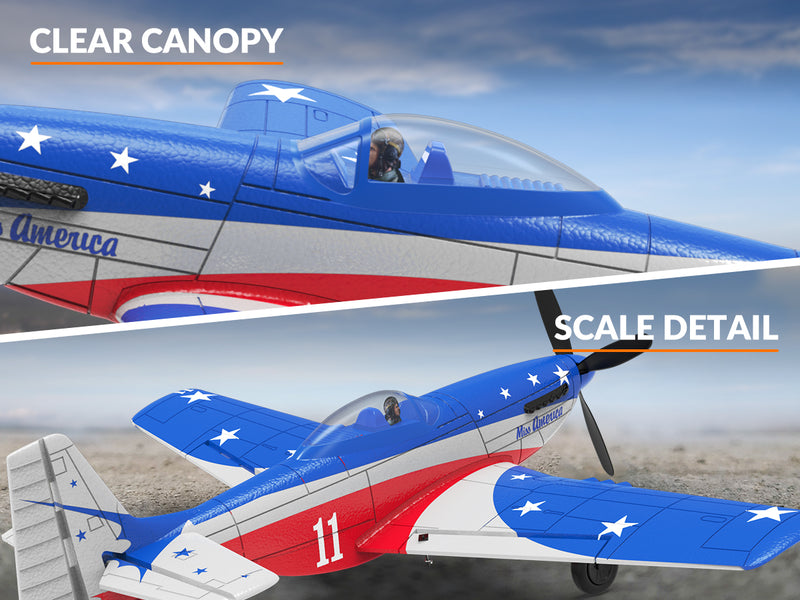 VoLantexrc Miss America (RTF) 4CH 400mm per principiante (15.7 '') 76105