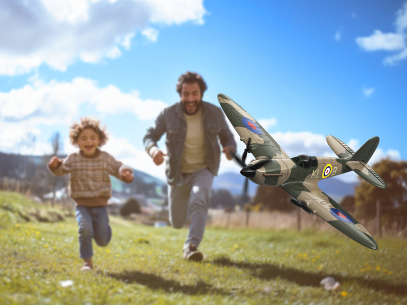 VOLANTEXRC Spitfire (RTF) 3CH 400mm con giroscopio (15,7'') 76205