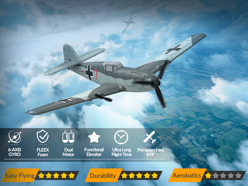 VOLANTEXRC BF109 (RTF) 3CH 400mm per principianti (15.7'') 76206