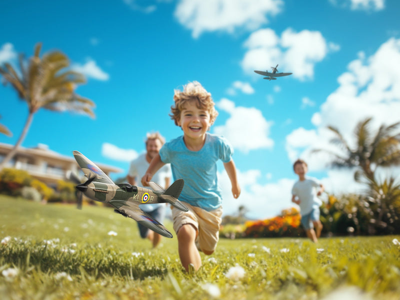 VOLANTEXRC Spitfire (RTF) 3CH 400mm con giroscopio (15,7'') 76205