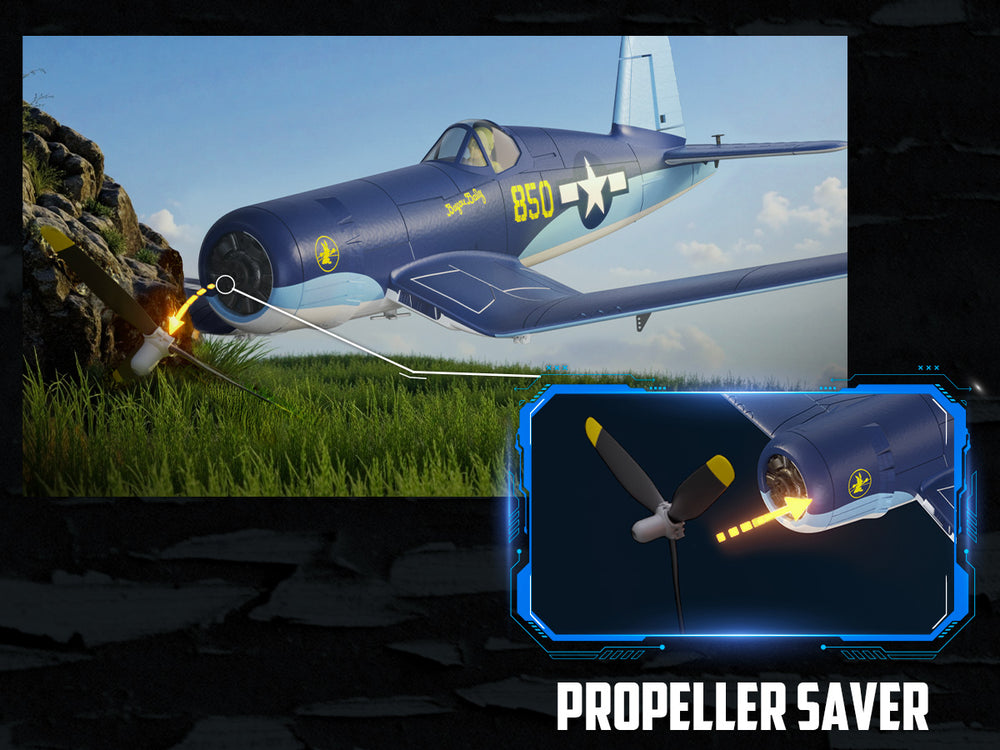 VOLANTEXRC Avión RC sin escobillas Corsair F4U - 500 mm RTF