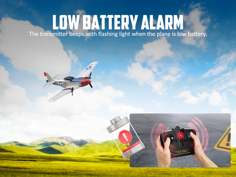 VOLANTEXRC P51 (RTF) 3CH 400mm für Einsteiger (15,7'') 76207