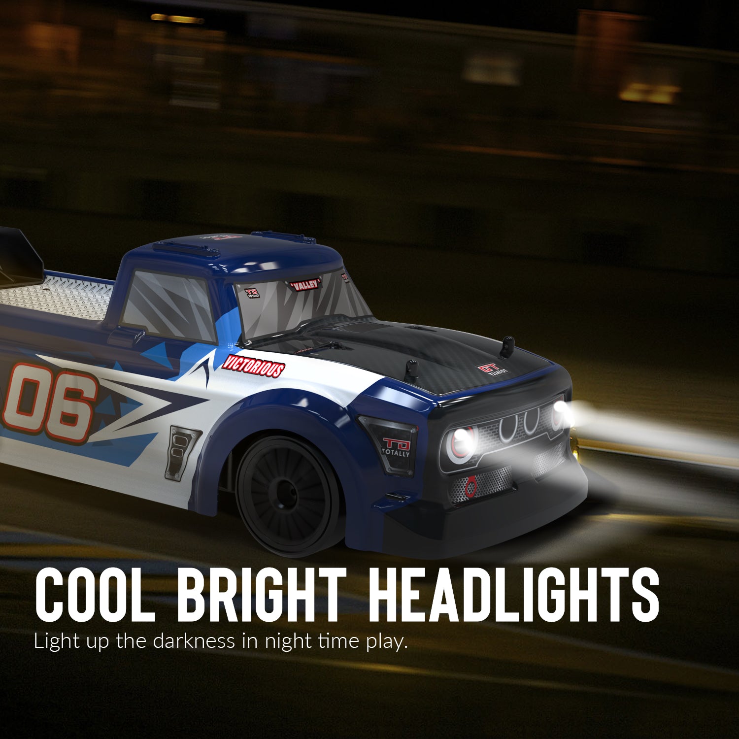 Racent ferngesteuertes Auto im Maßstab 1:14 Drift RC Cars für Kinder 2,4 GHz 4WD mit LED-Licht (78504-3)