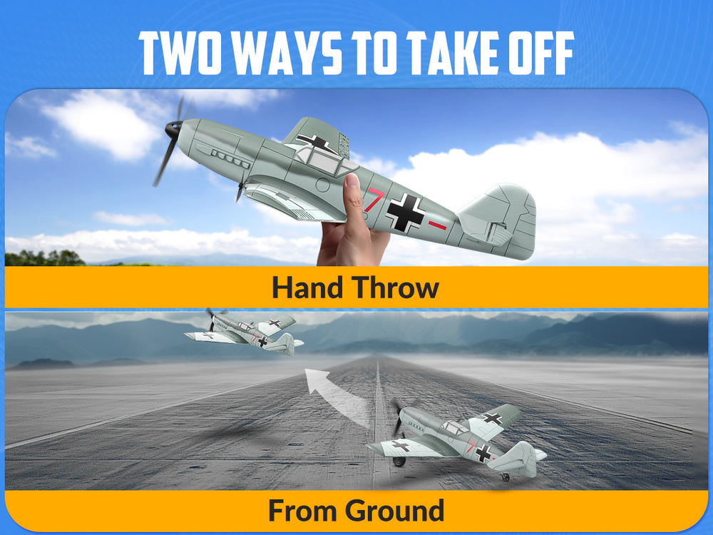 VOLANTEXRC BF109 (RTF) 3CH 400mm para principiantes (15.7'') 76206