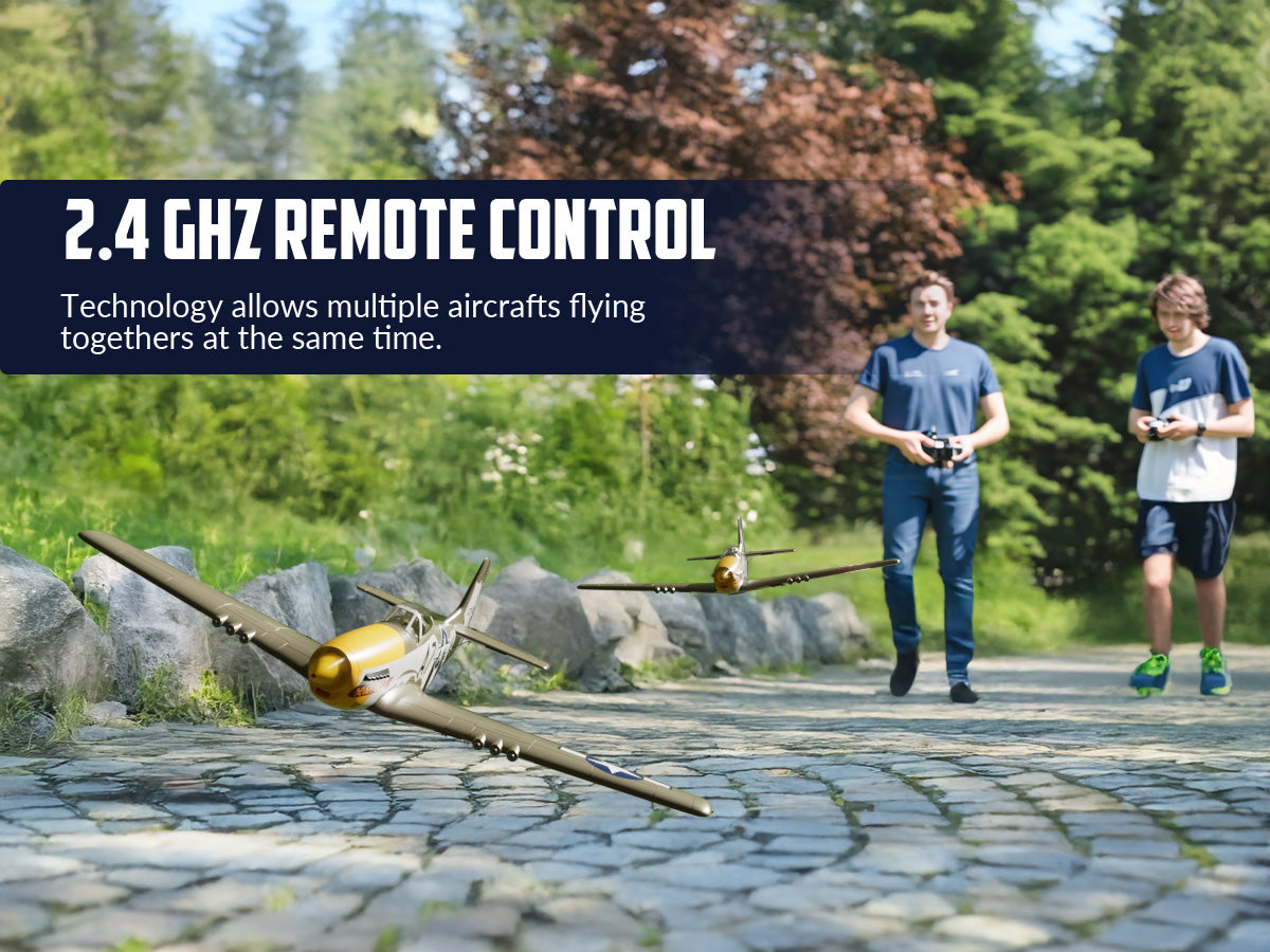 Volantexrc 500 mm Mustang P51 sans balais avec stabilisateur gyro 76802