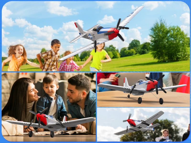 VOLANTEXRC P51 (RTF) 3CH 400mm für Einsteiger (15,7'') 76207