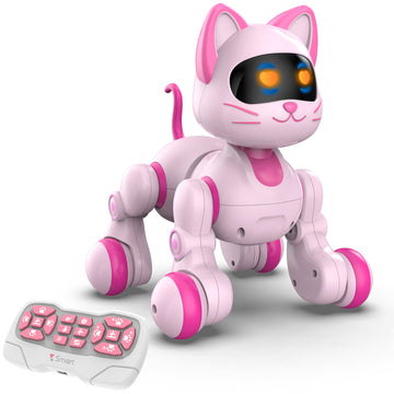 STEMTRON Programmable Remote Control & Interactive Robot Cat(Pink)-EXHOBBY LIMITED.