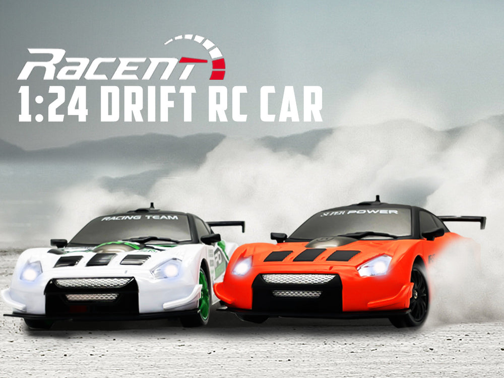Racent Drift King: 1:24 4wd RC, 10 mph, luzes LED