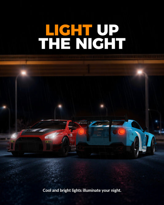 Racent 1:20 RC Drift Car 4WD, 2 Batterien, Doppelmotorrot