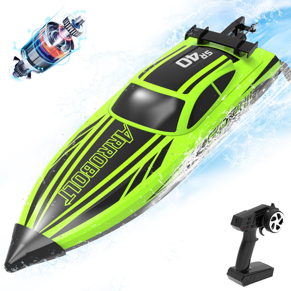 VOLANTEXRC Green SR40 Brushless 30+MPH RC Boat (79705)