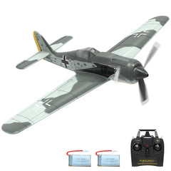 VOLANTEXRC 4CH RC Plane FW190 Fighter, Remote Control Airplane with Aileron, Aerobatics & 3 Modes, Outdoor Warbird Aircraft for Adults & Kids