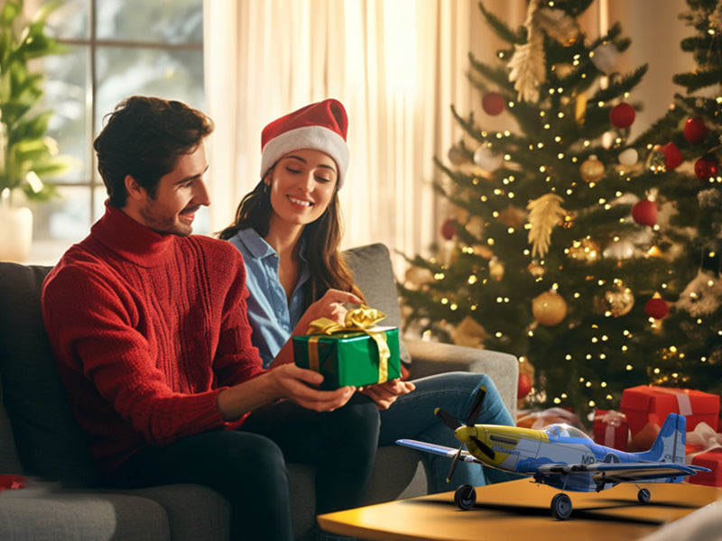 VOLANTEXRC Mustang P51 (RTF) 4CH 400mm con giroscopio (15,7'') 76105