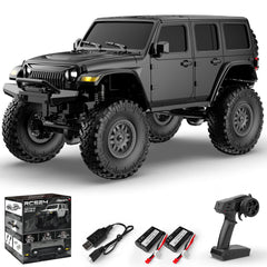 RACENT 1/24 Crawler RC Monster Truck Rock Climbing con luz LED (787-1 Black)