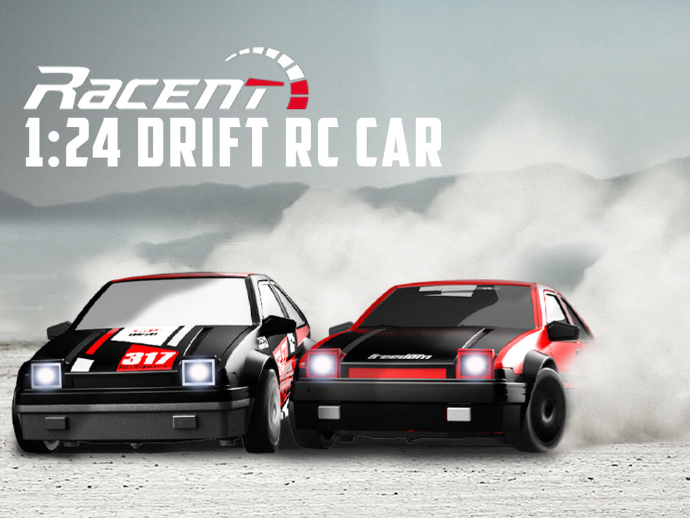 Racent Zoom Master: 1:24 4WD, 10 mph, LED, Drift pronto