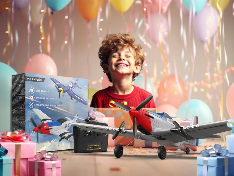 VOLANTEXRC P51 (RTF) 3CH 400mm für Einsteiger (15,7'') 76207