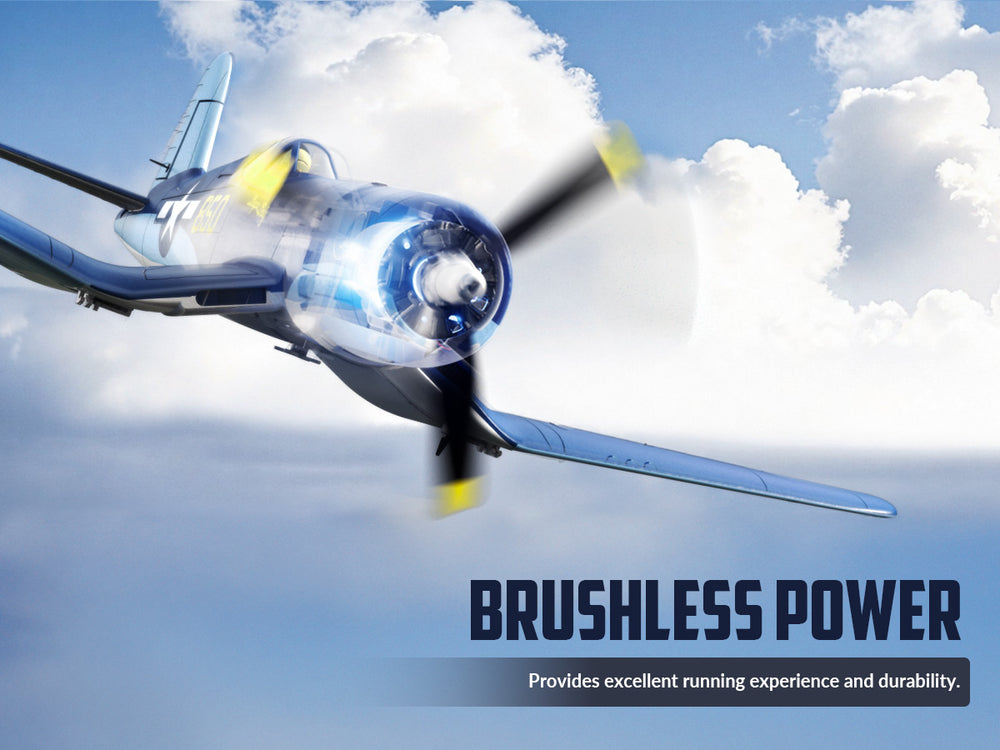 VOLANTEXRC Avión RC sin escobillas Corsair F4U - 500 mm RTF