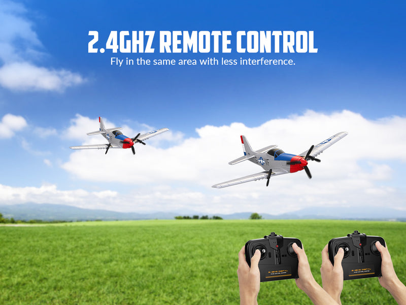 VOLANTEXRC P51 (RTF) 3CH 400mm für Einsteiger (15,7'') 76207