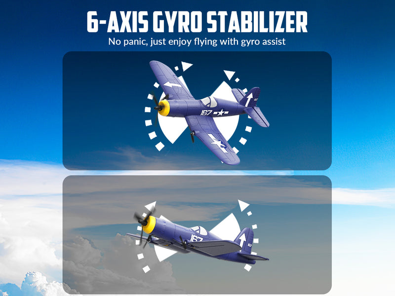 3 Channel 2.4GHz 6-axis Gyro Stabilizer RTF Glider Aircraft Plane(76208 RTF)