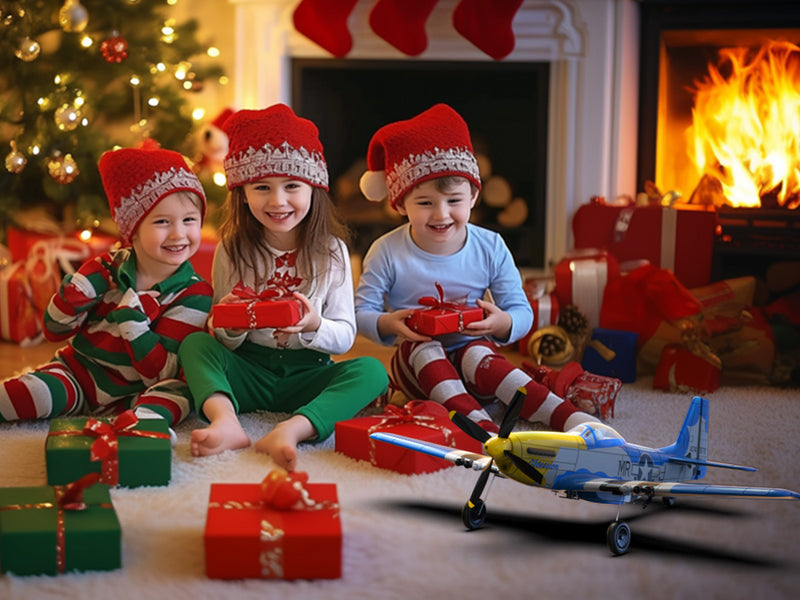 VOLANTEXRC Mustang P51 (RTF) 4CH 400mm con giroscopio (15,7'') 76105