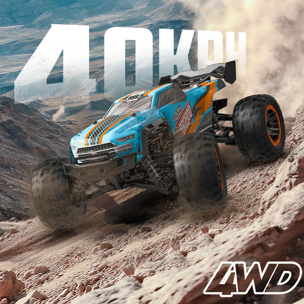 RACENT Tornado azul 1/16 4WD todoterreno 30 MPH