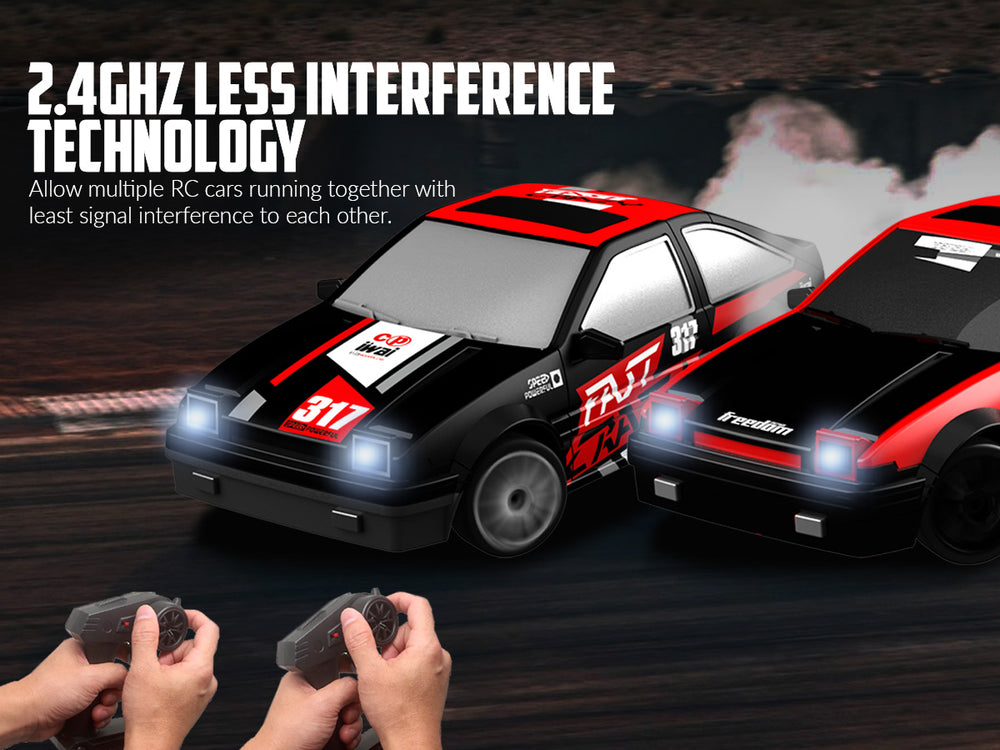 Racent Zoom Master: 1:24 4WD, 10 mph, LED, Drift pronto