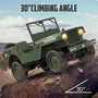 RACENT RC Crawler Scala 1:10 Simulazione di un'auto fuoristrada multiuso 2.4G 1941 Mb Scaler Willys Jeep