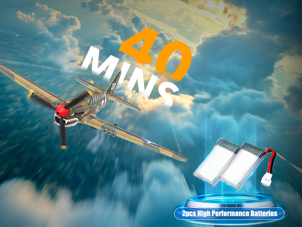 VOLANTEXRC P40 Warhawk RC Plan 4CH RTF avec stabilisation XPilot