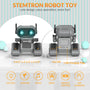 STEMTRON Rechargeable RC Robot Toys with Auto Demo, Dance Moves, Music for Kids (Black)