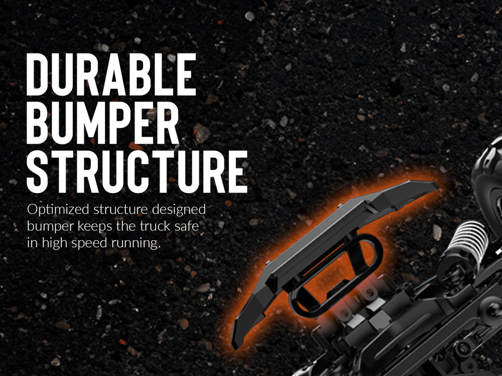 Racent 1:16 30 mph 4wd off-road monster caminhão vermelho (com casca de carro verde)