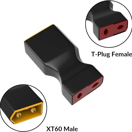 4pc T Female to XT60 Male Adapter for RC LiPo Batteries-EXHOBBY LIMITED.