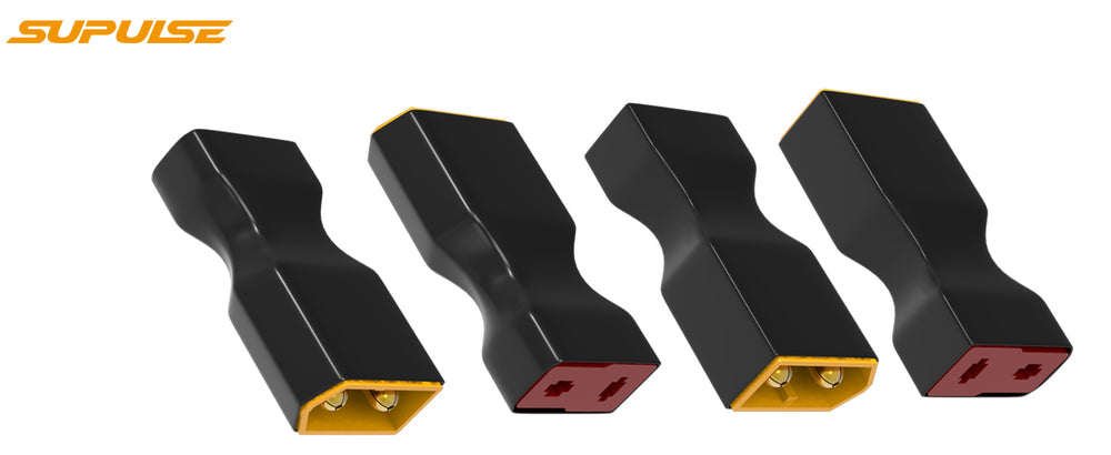 4pc T Female to XT60 Male Adapter for RC LiPo Batteries