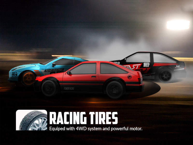 RACENT Zoom Master: 1:24 4WD, 10MPH, LED, Drift Ready