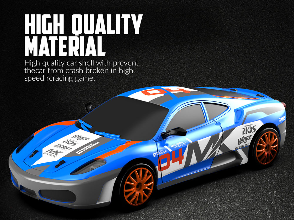 Racent Speedster: 1:24 RC Car, 10 mph, LED, rodas de deriva