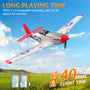 VOLANTEXRC Mustang P51D 2ch Beginner RC Airplane for kids Gyro Stabilizer Easy Fly