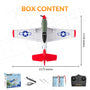 VOLANTEXRC Mustang P51D 2ch Beginner RC Airplane for kids Gyro Stabilizer Easy Fly