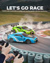 Racent 1:20 RC Drift Car 4Wd, LED Light, 2 baterías azules