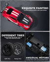 Racent 1:20 RC Drift Car 4Wd, 2 baterías, doble motor rojo