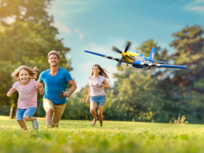 VOLANTEXRC Mustang P51 (RTF) 4CH 400mm con giroscopio (15,7'') 76105