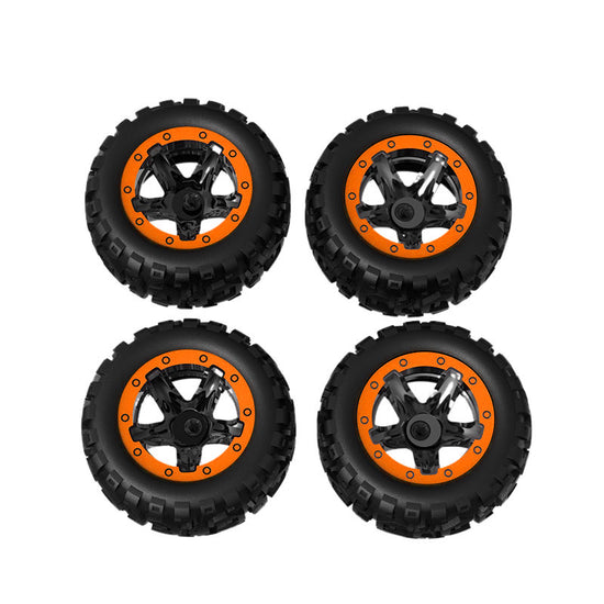 4 Pieces Truck Wheels for RC Truck Crossy 1/16 (RED).