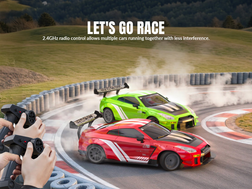 RACENT 1:20 RC Drift Car 4WD com Nitro Mist & Baterias Duplas