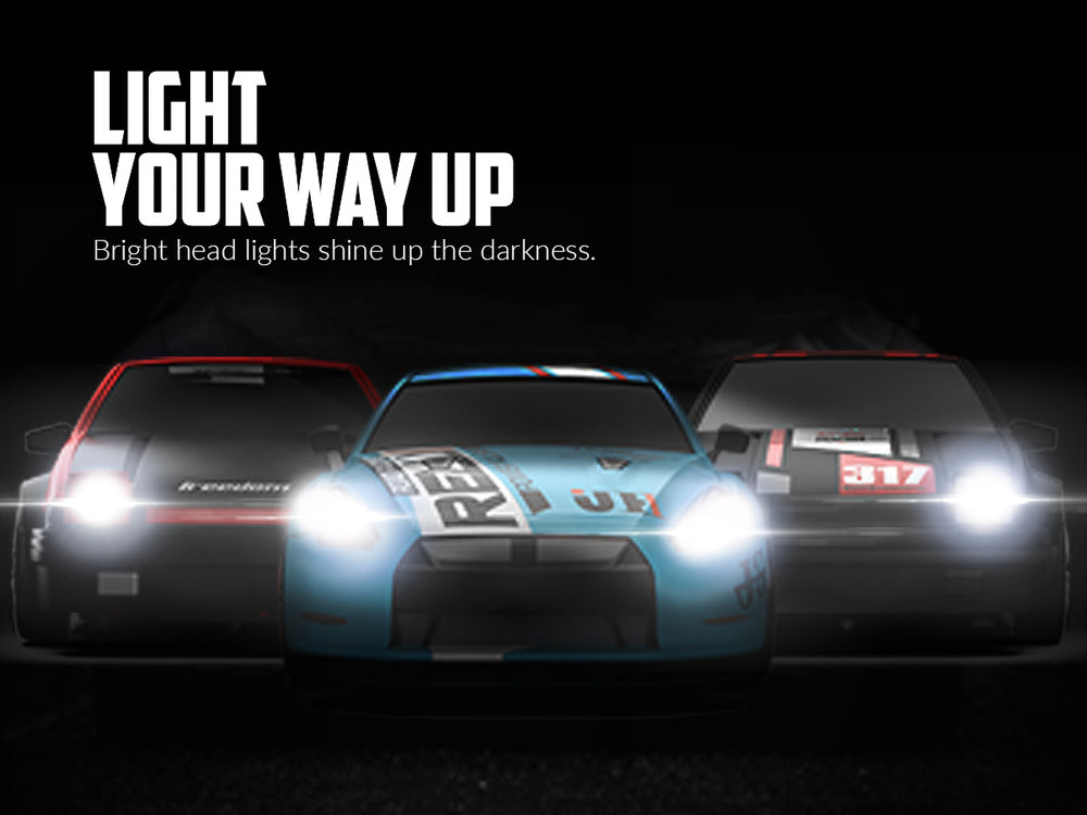 Racent Zoom Master: 1:24 4WD, 10 mph, LED, Drift pronto