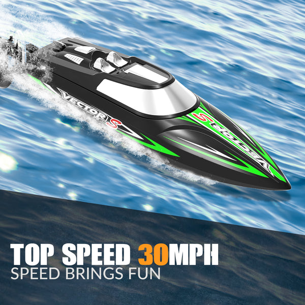 VOLANTEXRC VectorS Brushless 30mph High Speed RC Boat for Lake Racing Self Righting Feature