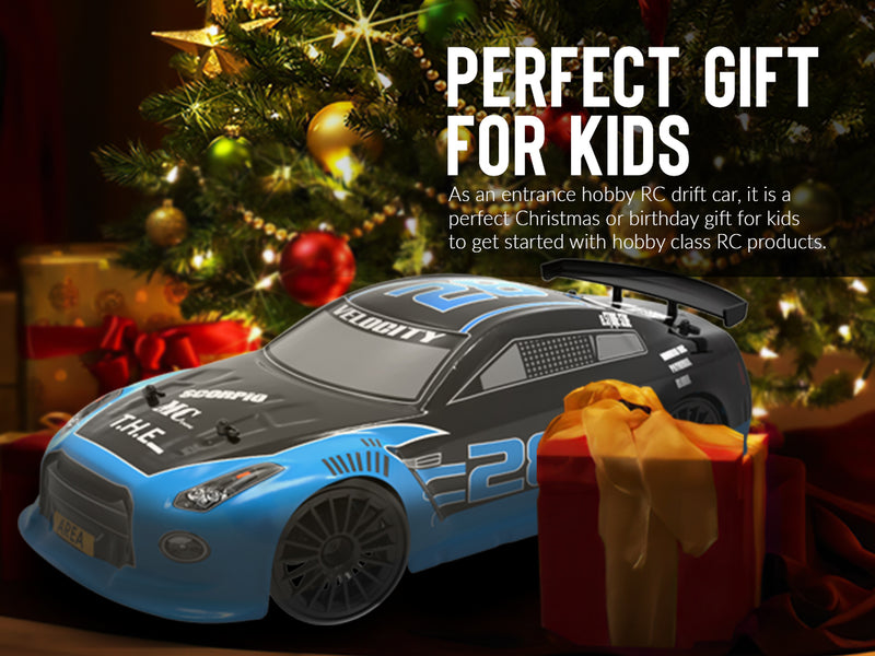 RACENT 1:14 4WD Drift Car High Speed Sport Racing Vehicle with Driftitng & Racing Tires, Led Lights