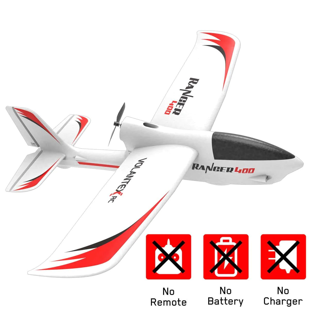 VOLANTEXRC Ranger 400 RC-Trainerflugzeug mit Xpilot 6-ACHSEN-Kreiselsystem, einfach zu fliegen für Anfänger, Parkflyer, RC-Segelflugzeug (761-6) RTF