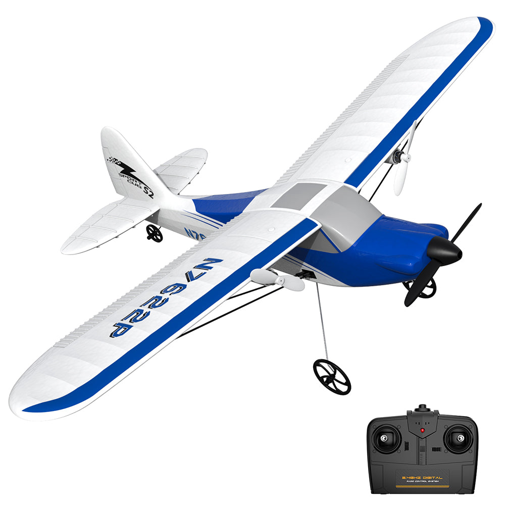 VOLANTEXRC Sport Cub S2 RC Avión con sistema de estabilización Gyro Listo para volar para principiantes 2-CH Avión de control remoto RTF (762-2)