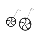 2 conjuntos de equipamentos de pouso definidos para aeronave de controle remoto 2CH P51 Mustang