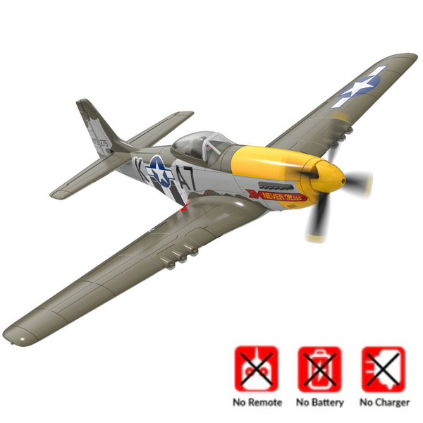 VOLANTEXRC 500mm P-51D Mustang (76802) PNP senza radio, batteria e caricabatterie