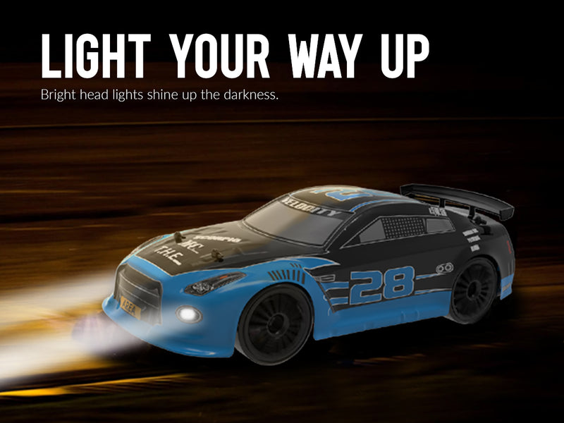 RACENT 1:14 4WD Drift Car High Speed Sport Racing Vehicle with Driftitng & Racing Tires, Led Lights