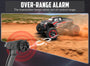 Racent 1:16 Remote Control Car 30MPH High Speed 4WD Off-Road RC Monster Truck Red (With Green Car Shell)