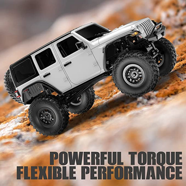 RACENT 1/24 Crawler RC Monster Truck Klettern mit LED-Licht (787-1 Weiß)